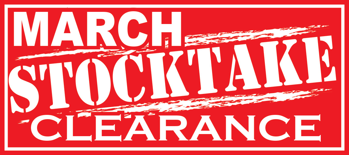 March Stock Clearance